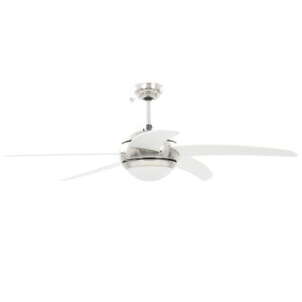 Plafondventilator met lamp 128 cm wit 4
