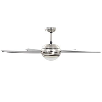 Plafondventilator met lamp 128 cm bruin 5