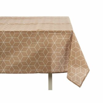 Tafelkleed Dun canvas Abstract Beige (140 x 180 cm) 2