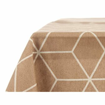 Tafelkleed Dun canvas Abstract Beige (140 x 180 cm) 4