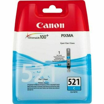 Originele inktcartridge Canon CLI-521 Cyaan (1 Stuks) 2