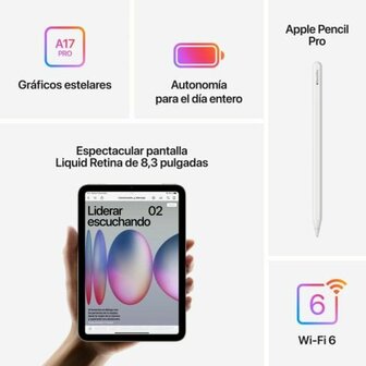 Tablet Apple iPad Mini 2024 8,3&quot; 128 GB Lila 7