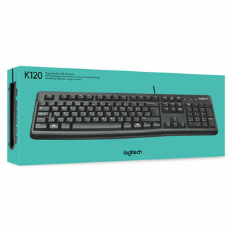 Toetsenbord Logitech Keyboard K120 for Business Zwart QWERTY 3