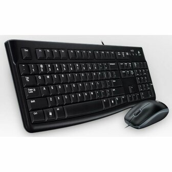 Toetsenbord Logitech LGT-MK120-US Zwart Nederlands QWERTY 7