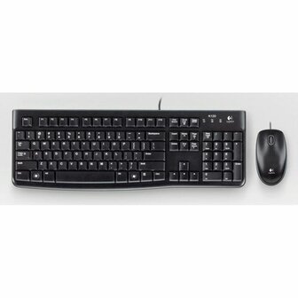 Toetsenbord Logitech LGT-MK120-US Zwart Nederlands QWERTY 8