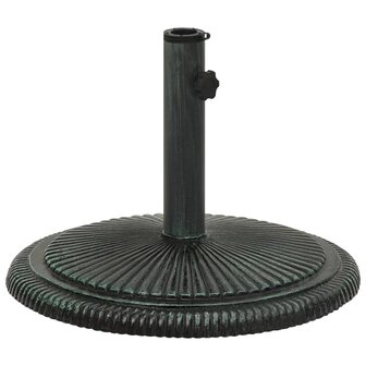 Parasolvoet 45x45x30 cm gietijzer groen 2