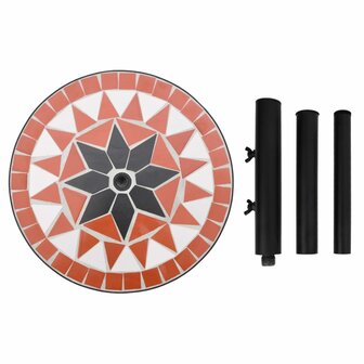 Parasolvoet rond 12 kg terracotta wit 5