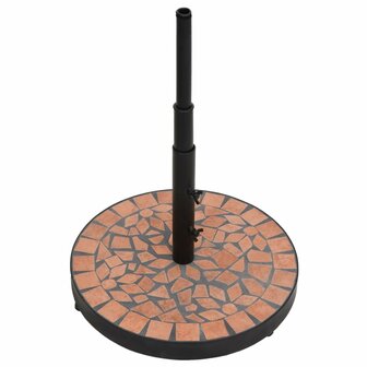Parasolvoet rond 12 kg terracottakleurig 3