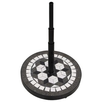 Parasolvoet rond 12 kg zwart en wit 3