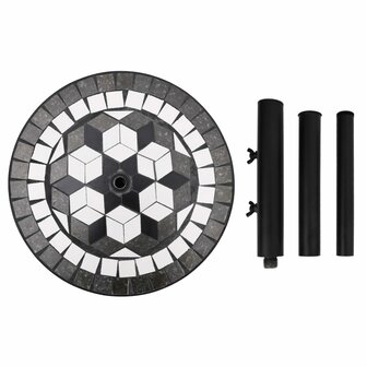Parasolvoet rond 12 kg zwart en wit 5