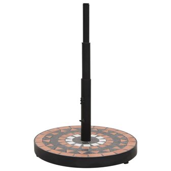 Parasolvoet rond 12 kg terracotta wit 2