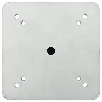 Parasolvoet voor in de grond 16x16x39,5 cm staal zilverkleurig 4