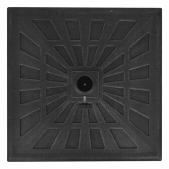 Parasolvoet vierkant 19 kg hars zwart 6