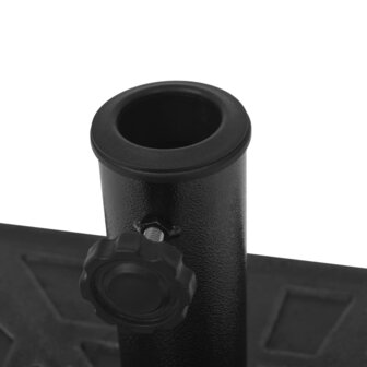 Parasolvoet vierkant 19 kg hars zwart 8