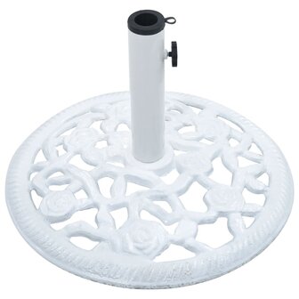 Parasolvoet 12 kg 48 cm gietijzer wit 3