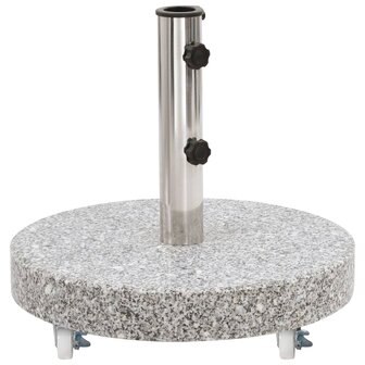 Parasolvoet rond 30 kg graniet grijs 1