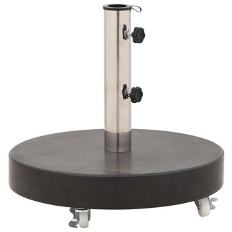 Parasolvoet rond 30 kg graniet zwart 1