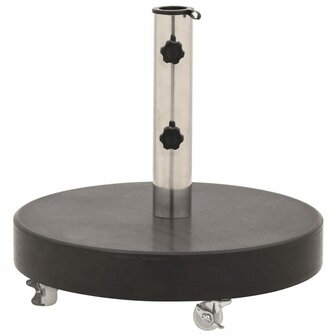Parasolvoet rond 30 kg graniet zwart 2