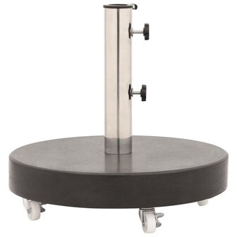 Parasolvoet rond 30 kg graniet zwart 3