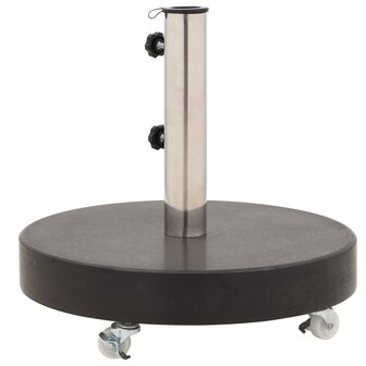 Parasolvoet rond 30 kg graniet zwart 4