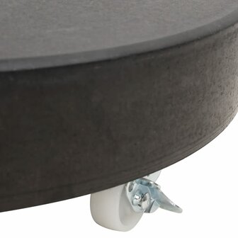 Parasolvoet rond 30 kg graniet zwart 8