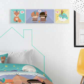 Canvas HappyFriday HAPPYNOIS Multicolour 2
