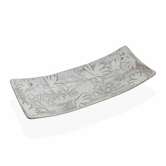 Tafeldecoratie Versa Wit Blommor 16 x 4,5 x 38,5 cm 1