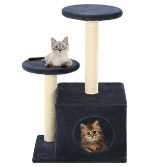 Kattenkrabpaal met sisal krabpalen 60 cm donkerblauw 1