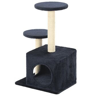Kattenkrabpaal met sisal krabpalen 60 cm donkerblauw 3