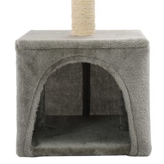 Kattenkrabpaal met sisal krabpaal 55 cm grijs 6