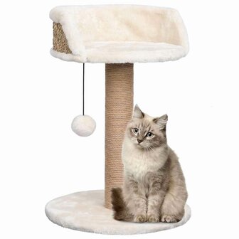 Kattenboom met mandje 49 cm zeegras 1