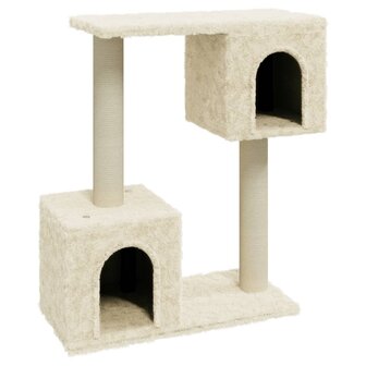Kattenkrabpaal met sisal krabpalen 60 cm cr&egrave;mekleurig 2