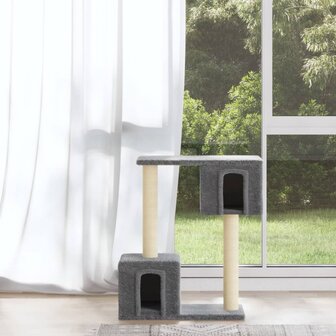 Kattenkrabpaal met sisal krabpalen 60 cm lichtgrijs 1