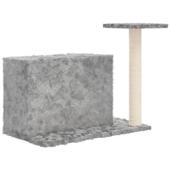 Kattenmeubel met sisal krabpale 51 cm lichtgrijs 5