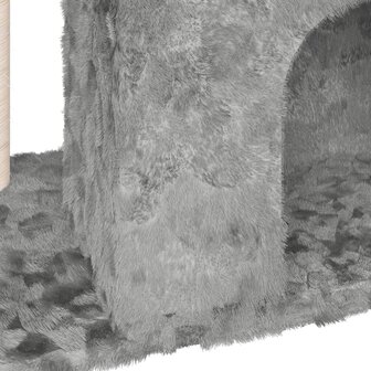 Kattenmeubel met sisal krabpale 51 cm lichtgrijs 6