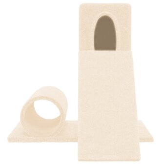 Kattenmeubel met sisal krabpaal 59 cm cr&egrave;mekleurig 3