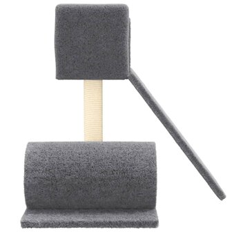 Kattenmeubel met sisal krabpalen 59 cm donkergrijs 4