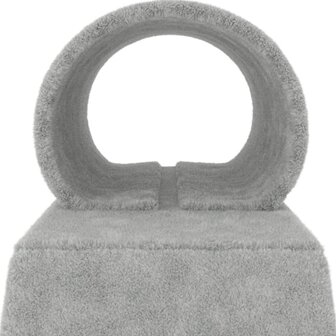 Kattenmeubel met tunnel en ladder 55,5 cm lichtgrijs 6