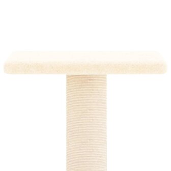 Kattenmeubel met sisal krabpalen 73 cm cr&egrave;mekleurig 4