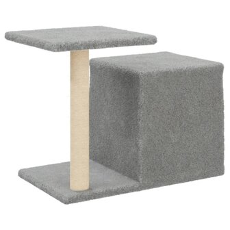 Kattenmeubel met sisal krabpalen 50,5 cm lichtgrijs 6