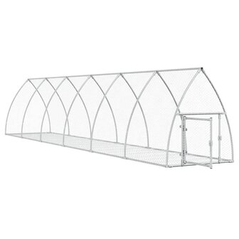 Konijnenhok 600x105x120 cm gegalvaniseerd staal zilverkleurig 3