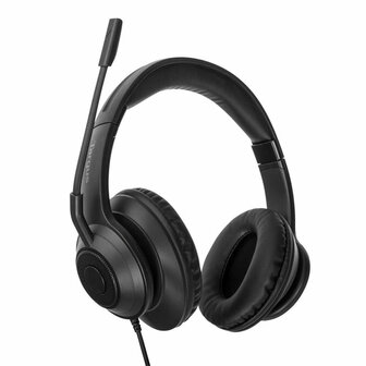 Hoofdtelefoon met microfoon Targus AEH102GL Zwart 3