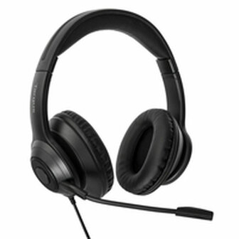 Hoofdtelefoon met microfoon Targus AEH102GL Zwart 4