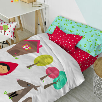 Dekbedovertrek set HappyFriday Mr Fox Grandma  Multicolour Bed van 80/90 2 Onderdelen 3