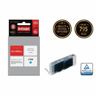 Originele inktcartridge Activejet ACC-551CN Cyaan 2