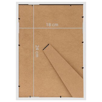 Fotolijsten 3 st voor tafel 18x24 cm MDF wit 8