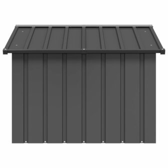 Hondenhok 116,5x103x81,5 cm gegalvaniseerd staal antracietkleur 3