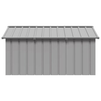 Hondenhok 116,5x153x81,5 cm gegalvaniseerd staal grijs 3