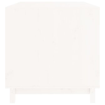 Hondenhok 100x70x72 cm massief grenenhout wit 6