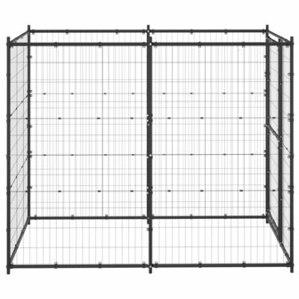 Hondenkennel voor buiten 110x220x180 cm staal 3